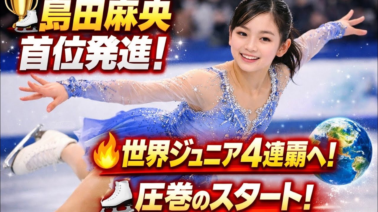 ⛸️💫岡田芽依、ジャンプミスで24位スタート…それでも逆転への挑戦！🔥🌍( J sports)