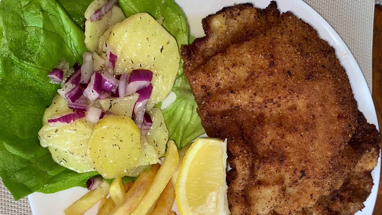 «Վիենական լանգետ» #Wiener Schnitzel #belvedere 🍟🥩🥩🥗🍽 Ավստրիական խոհանոցի զարդը.