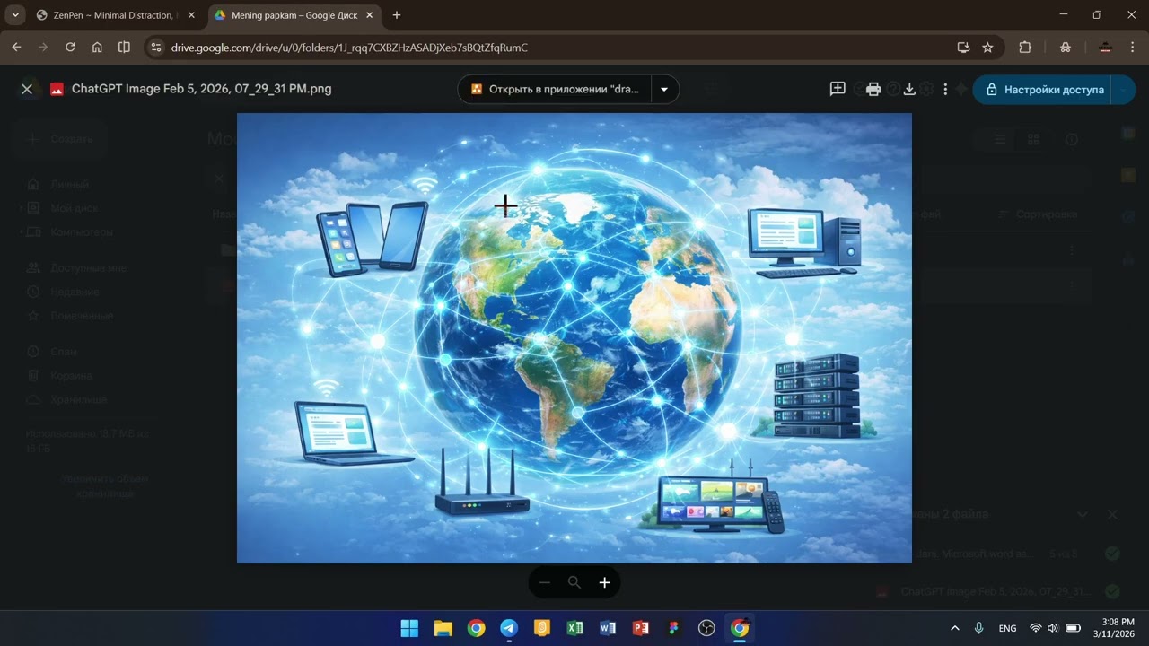 Kompyuterni 0 dan o'rganish. Bulutli xizmatlar | Google Drive bilan ishlash.
