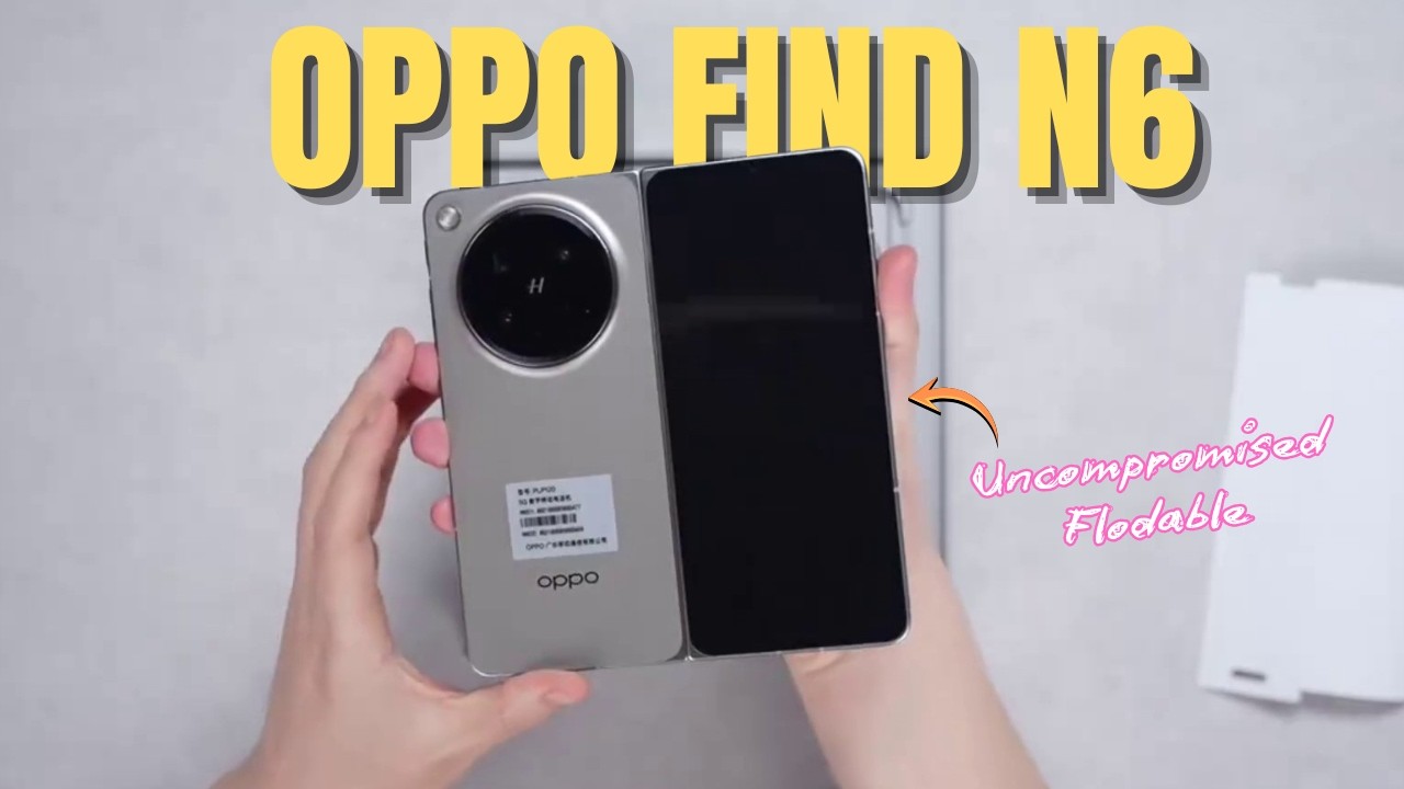 Распаковка и первый взгляд на OPPO Find N6 | Невидимая складка пленки и камера Hasselblad! | Цена...