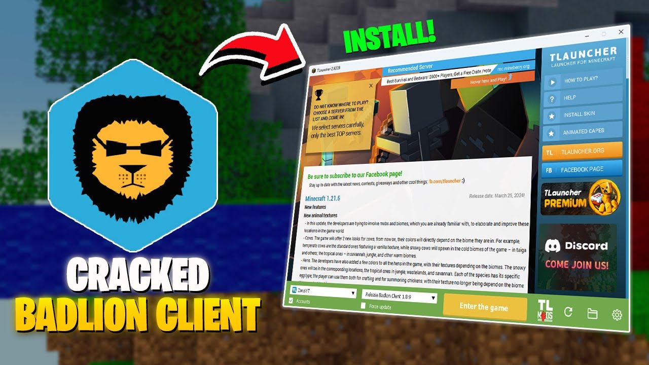 How to Install Badlion Client in TLauncher (Step by Step Tutorial)