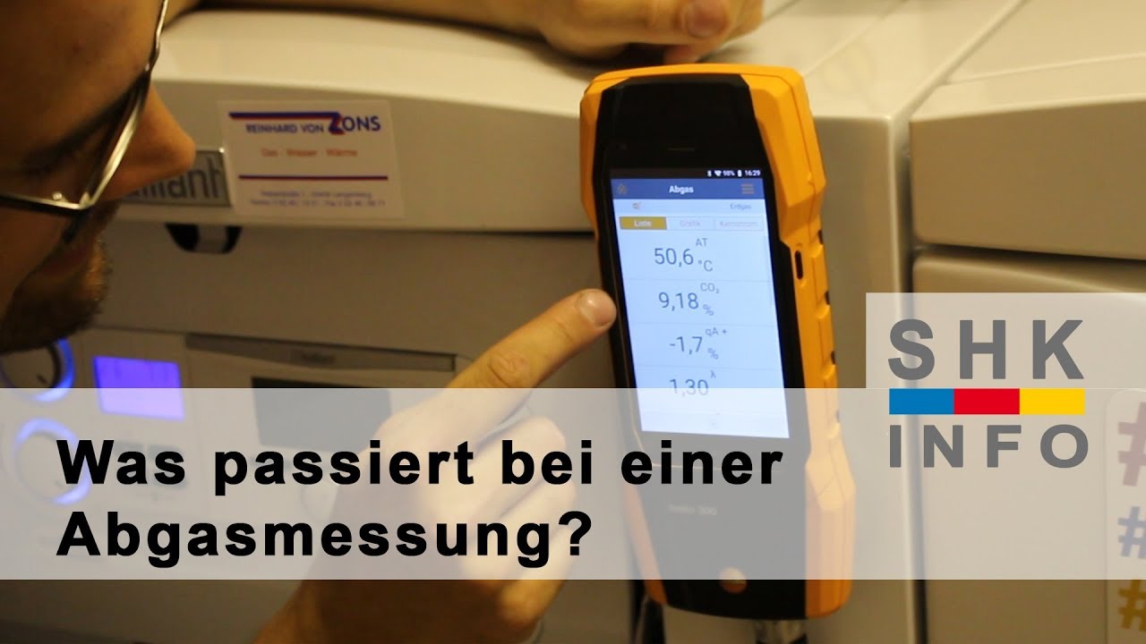 Abgasmessung an Heizungsanlagen