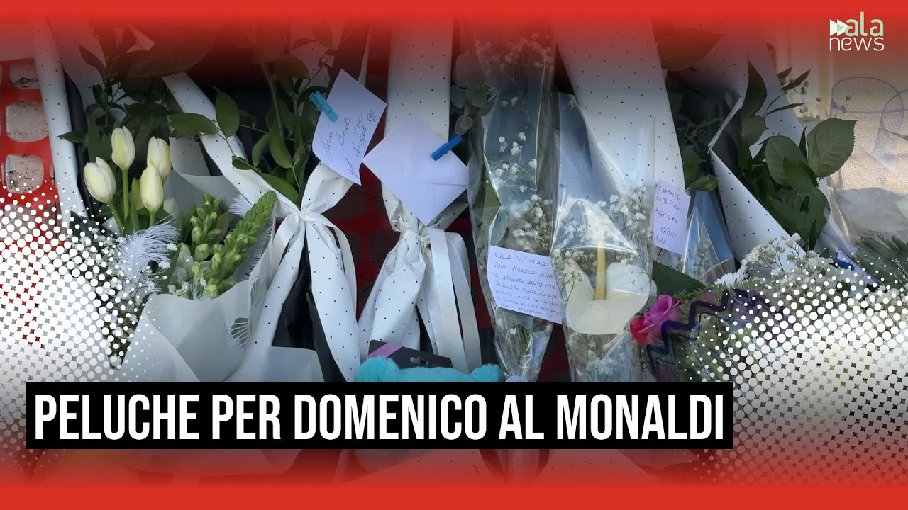 Fiori bianchi e peluche al Monaldi per il piccolo Domenico