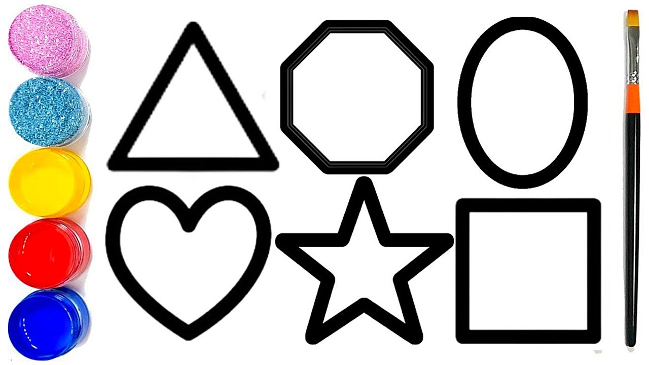 Shapes drawing activity learning video for Preschool toddlers and kids | kids learning video