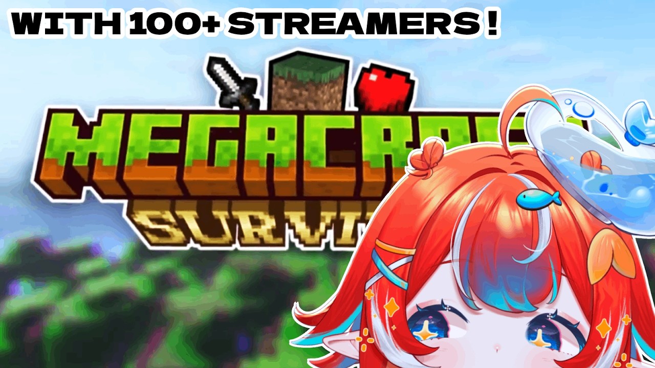 [ Minecraft ] Megacraft collab event with over 100 streamers !!