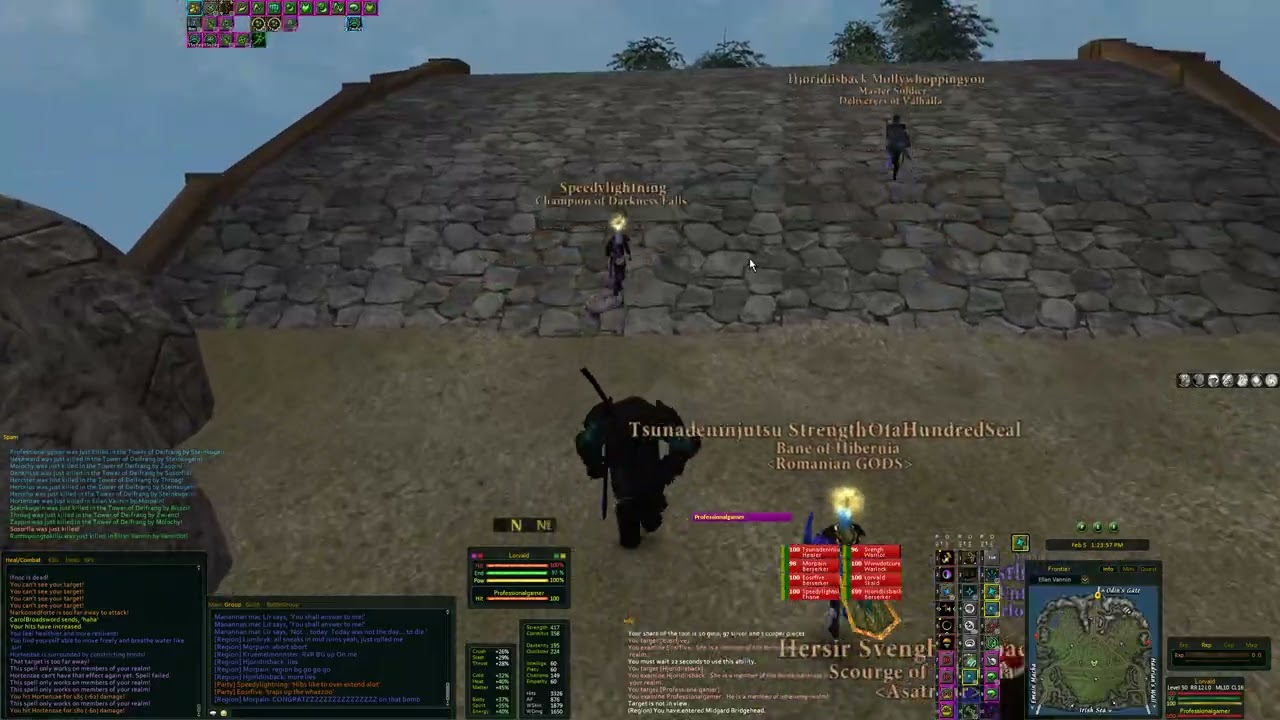 DAoC 2/5/2022 Ywain Killing Nate while running from hero zerg.
