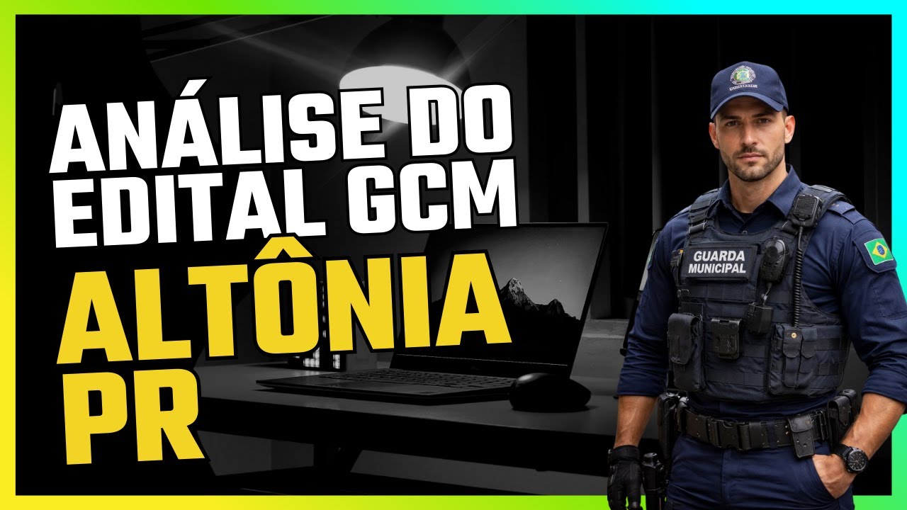 O Edital do concurso da Guarda de Altônia no Paraná saiu quando ninguém mais esperava