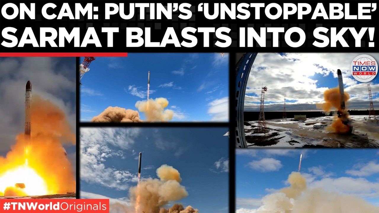 PUTIN&rsquo;S NUCLEAR WARNING? Watch the Stunning Launch of Russia&rsquo;s 35,000KM Sarmat Missile