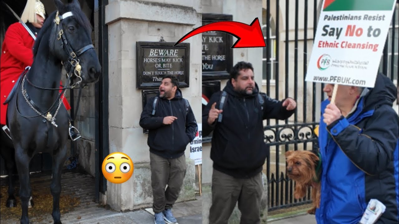King’s Guard ORDERS Protester Out — Then He Warns His Friend… But THIS Happens😲