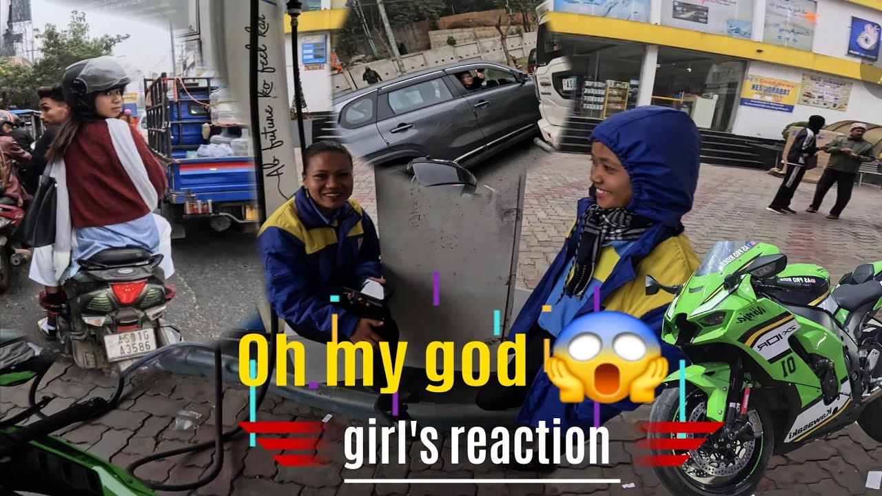 Oh my god 😱 girl's reaction 😍❤️‍🩹 guwahati city new vlog guys 