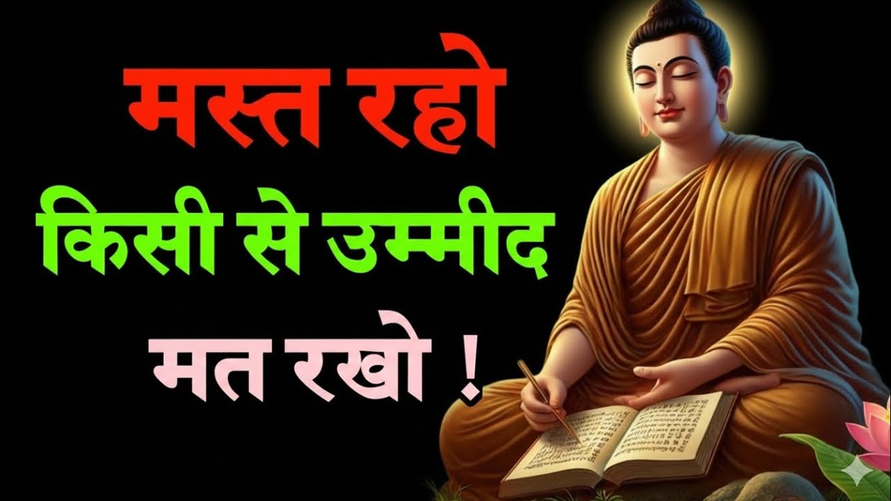 मस्त रहो किसी से किसी तरह का उम्मीद मत रखो | Best Buddhist Motivation quotes in Hindi | motivation