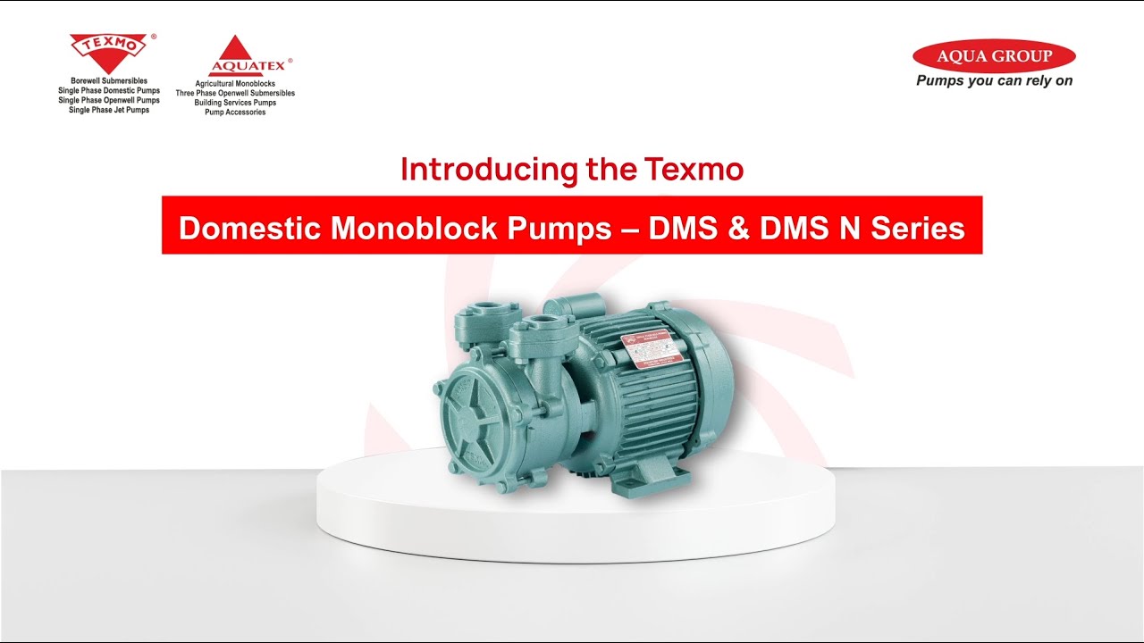 Texmo Domestic Self-Priming Monoblock Pumps &ndash; DMS & DMS N Series