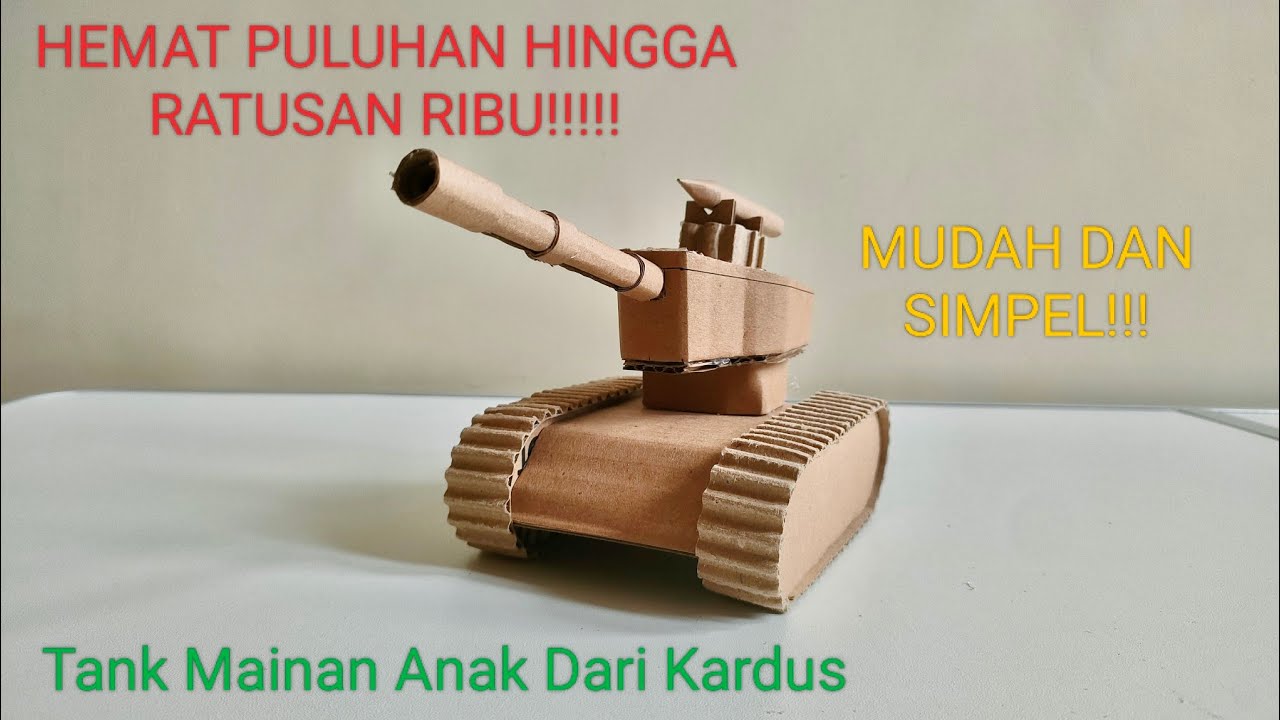 MUDAH!!! Membuat Tank Dari Kardus Bekas l Crafting Ideas 5