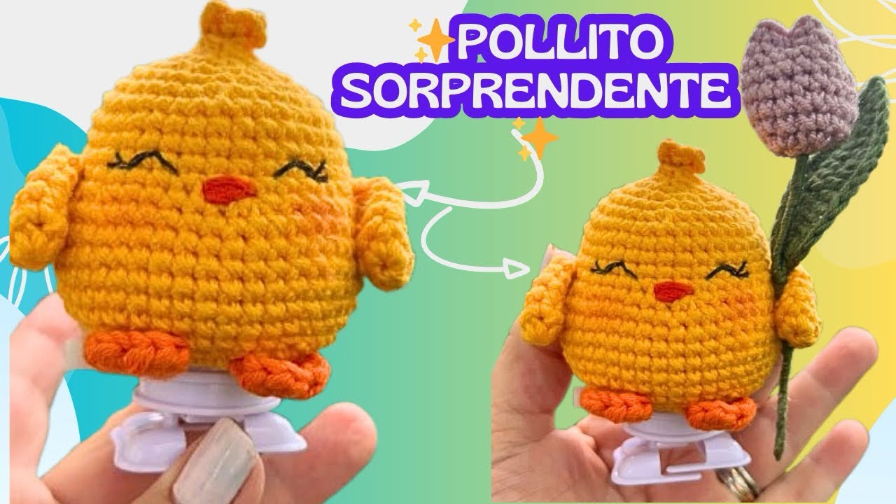 Pollito Caminador en Crochet 🐥✨ | El Más Tierno y Divertido