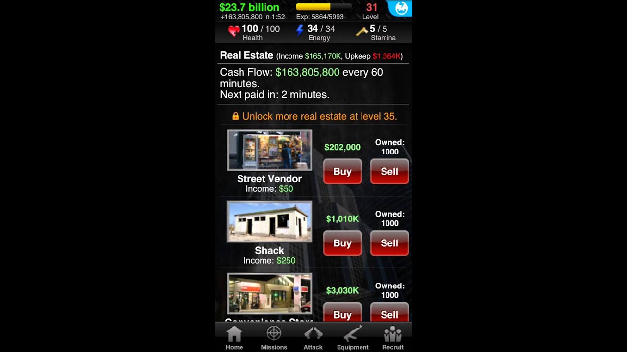 My iMobsters account