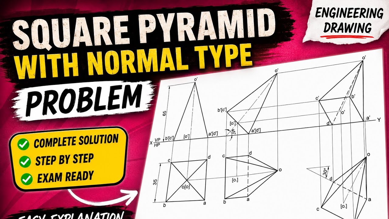 Square pyramid with Normal type