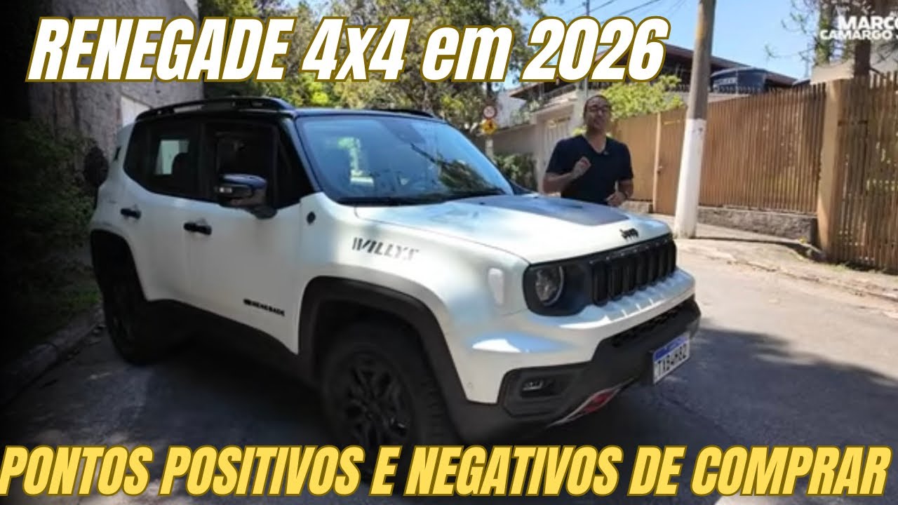 JEEP RENEGADE 4x4 em 2026: PONTOS POSITIVOS E NEGATIVOS de comprar HOJE 