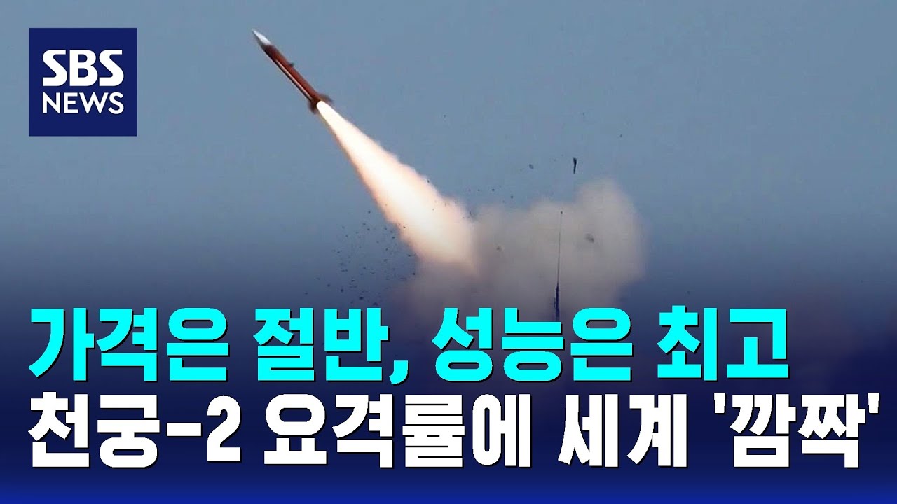 가격은 절반, 성능은 최고…천궁-2 요격률에 세계 '깜짝' / SBS