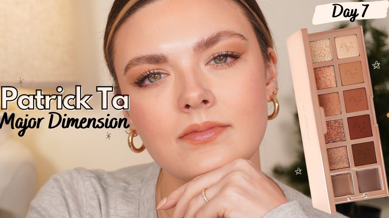 12 Days Of Palettes! Neutral Glam Makeup Using @patrickta Major Dimension Eyeshadow Palette ✨ Day 7
