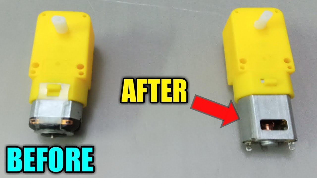 How to upgrade dc gear motor