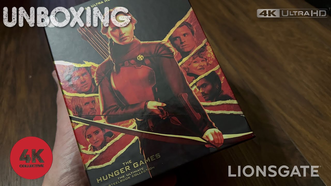 The Hunger Games The Ultimate Steelbook Collection 4K UltraHD Blu-ray unboxing UK edition