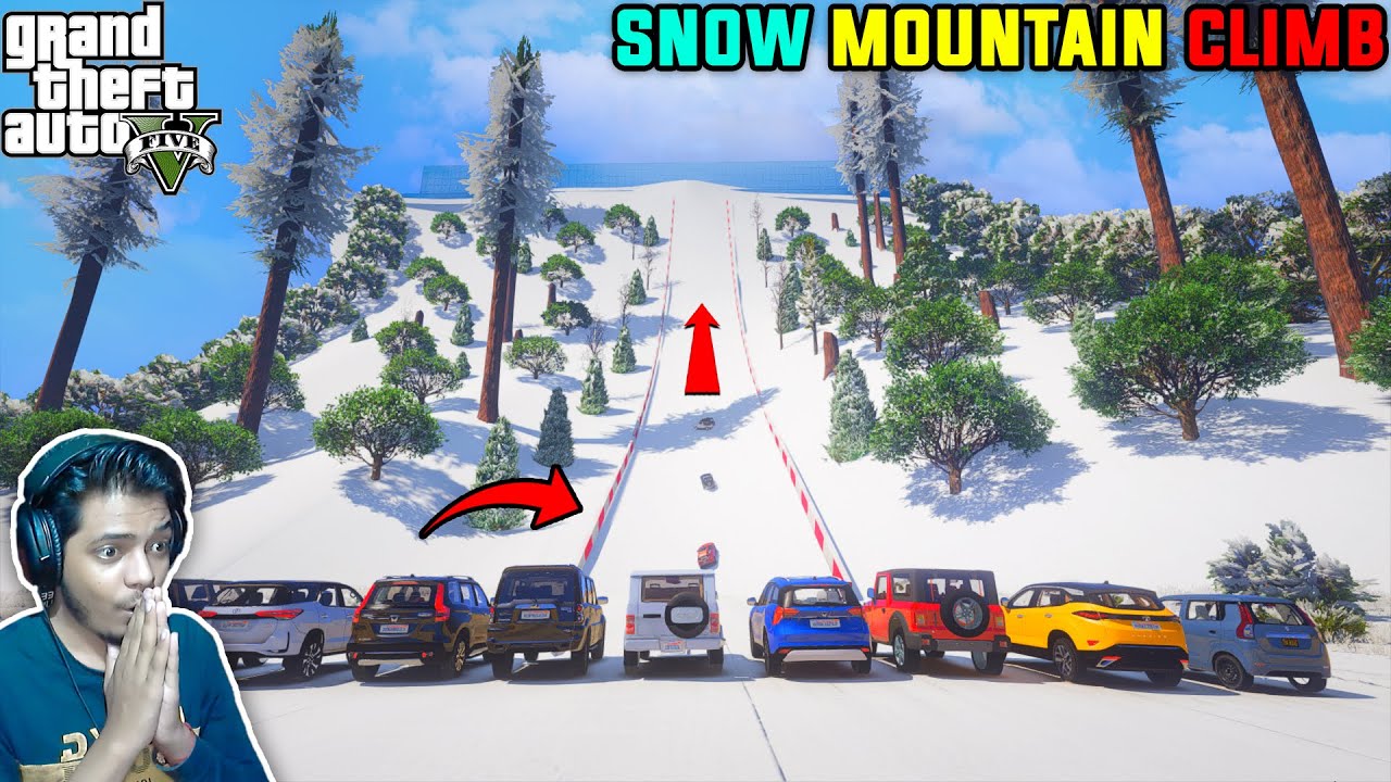 GTA 5 | Which Indian Car Will Climbing This Snow Mountain...?