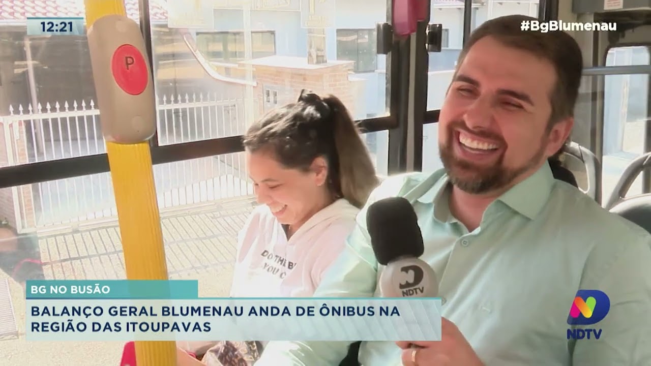 BG no Bus&atilde;o: Rodrigo Vieira conta hist&oacute;rias de blumenauenses nos &ocirc;nibus