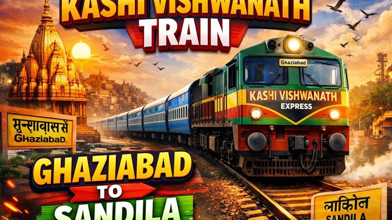 Kashi Vishwanath Train Journey 🚆 | Ghaziabad to Sandila Vlog 😍 #KashiVishwanathExpress #TrainJourney