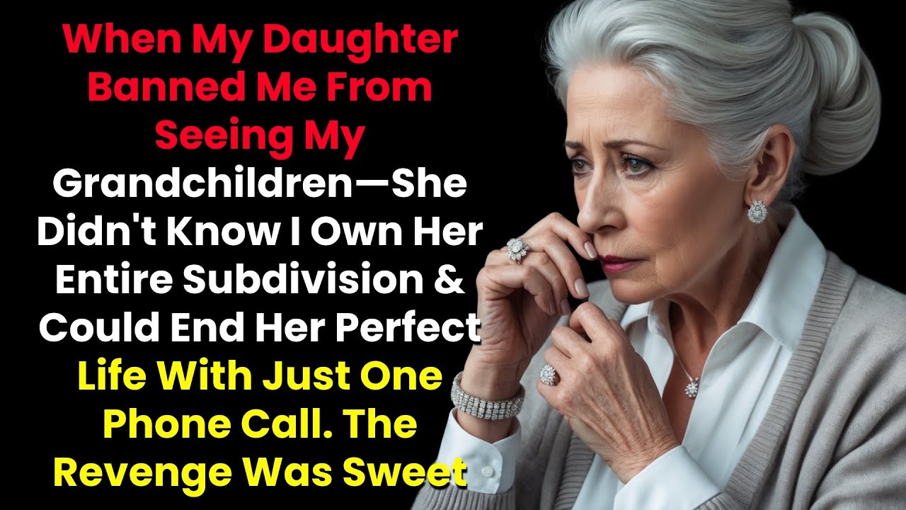 When My Daughter Banned Me From Seeing My Grandchildren—She Didn't Know I Own Her Entire Subdivision