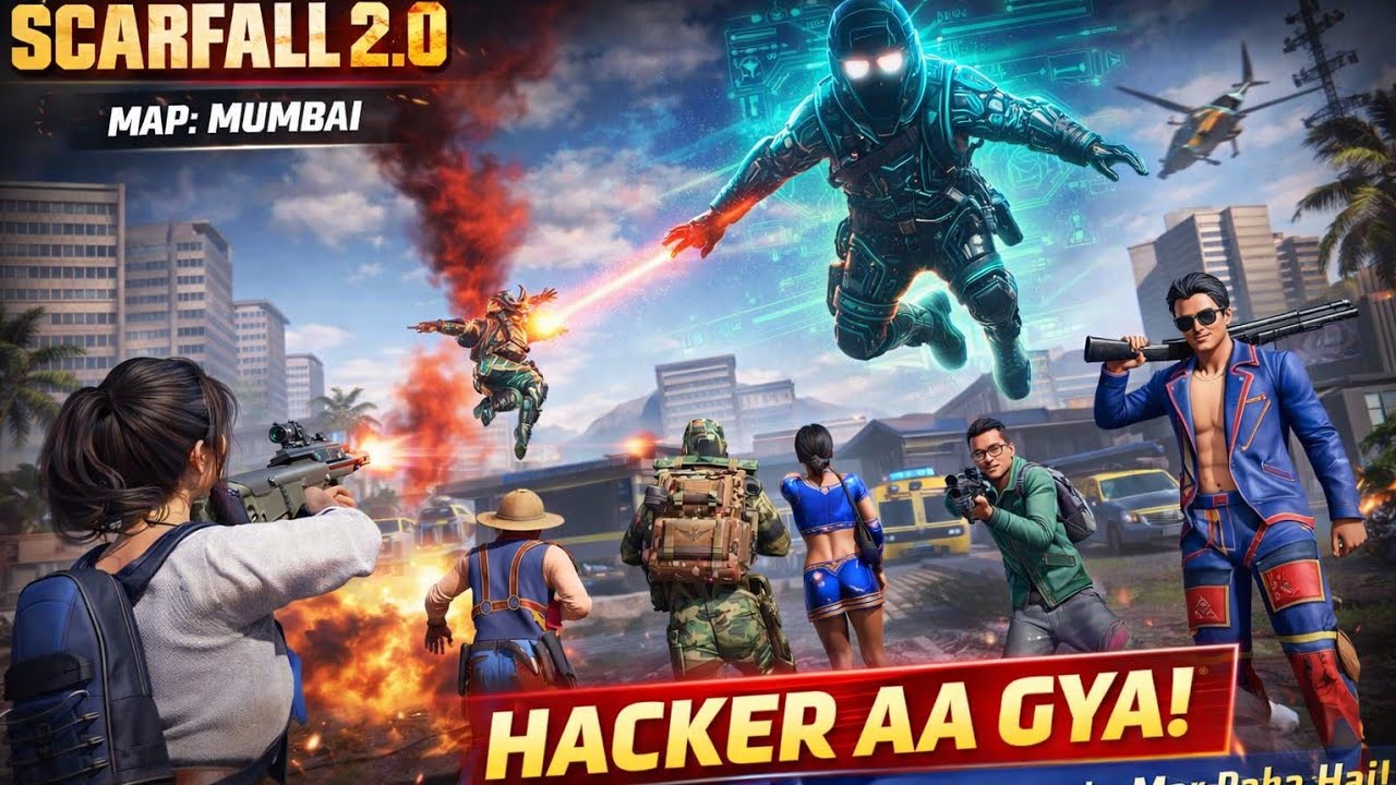 Mumbai Map Par Khatarnak Hacker! 😡 Scarfall 2.0 Me Ud Ke Maar Raha Hai