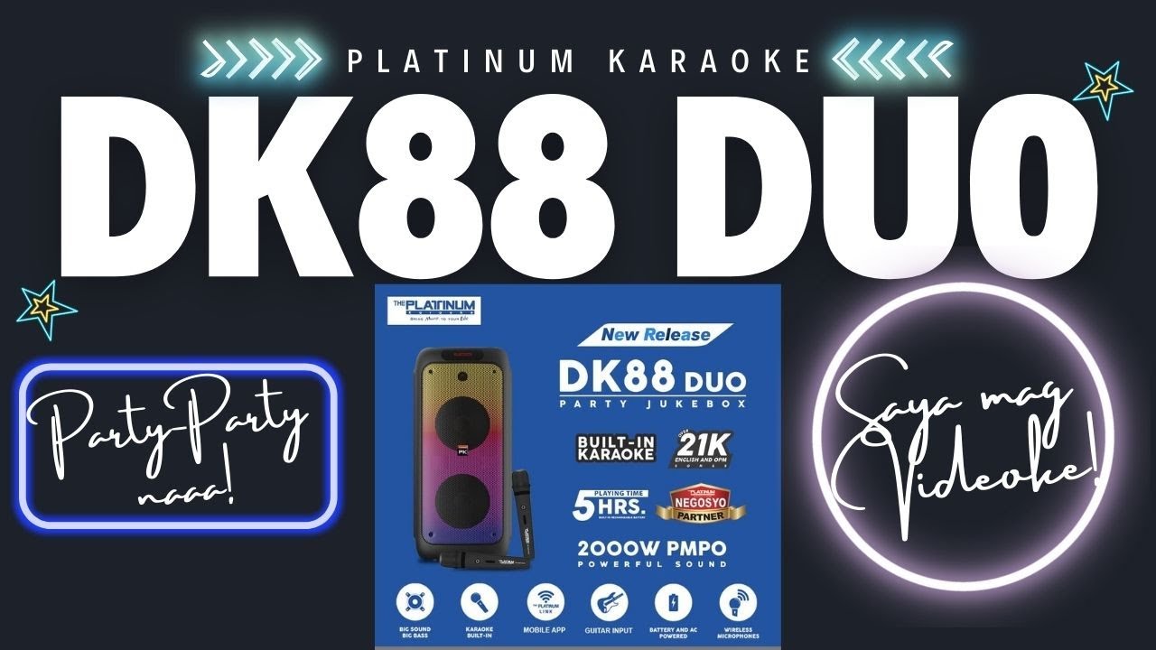 PLATINUM KARAOKE - DK88 DUO (PARTY JUKEBOX) REVIEW - GANDA NETO PROMISE!