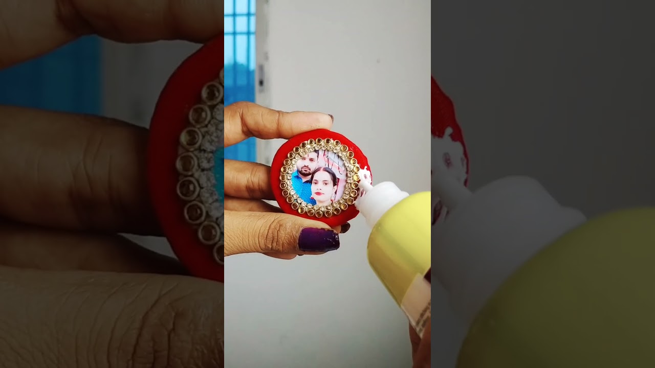 DIY photo ring 💍#ring #photoring #craft #Handmade_ring #tanuja_craft