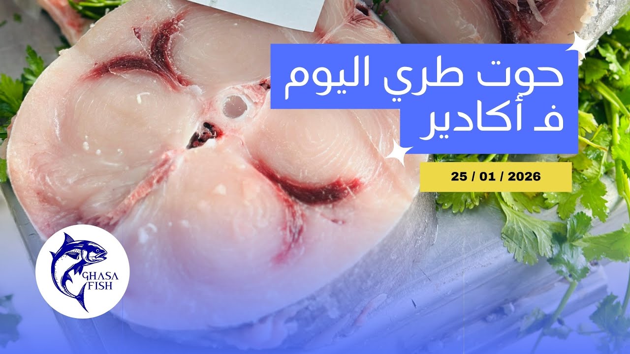 أثمنة السمك 🦐 اليوم الاحد 25 يناير 2026 