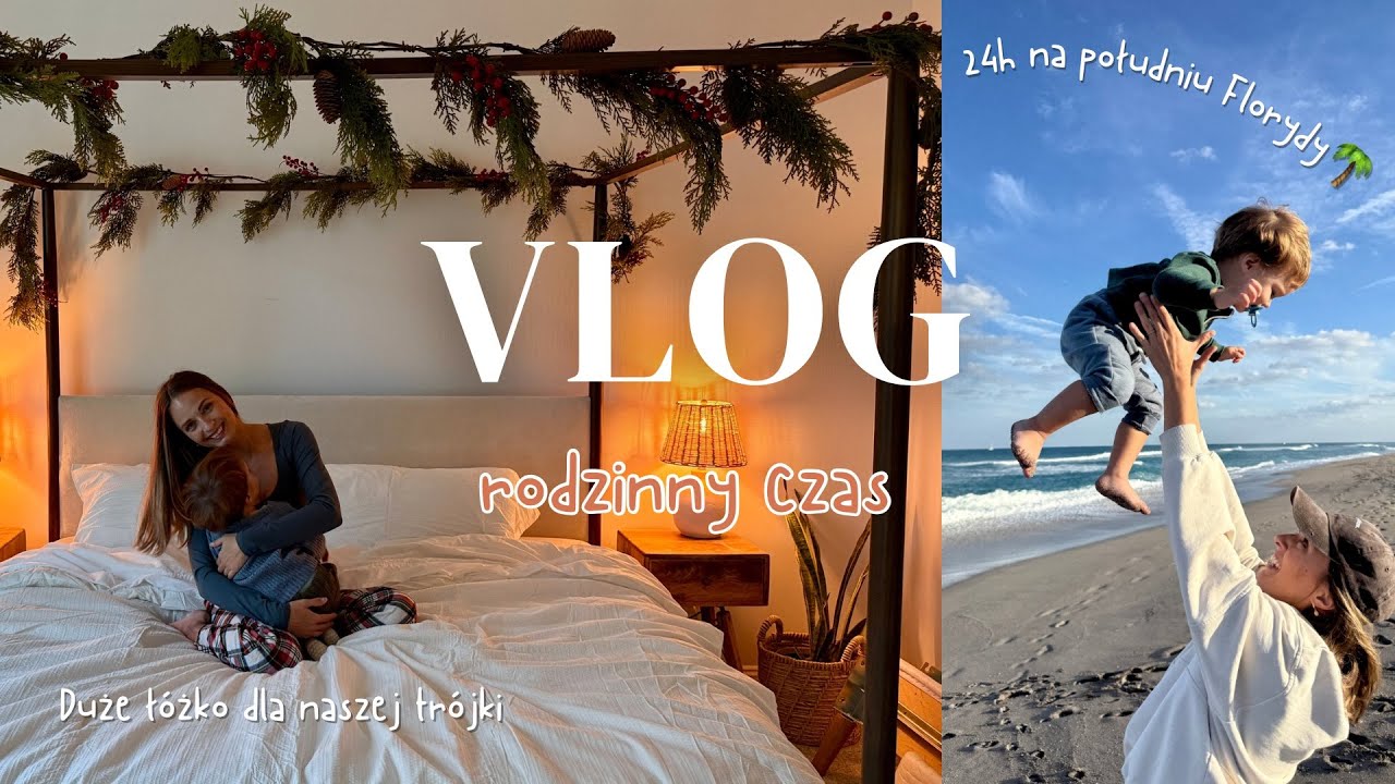 Krótki wypad na południe Florydy 🌴 czas na WIĘKSZE łóżko dla naszej trójki! | świąteczny dom 🎄