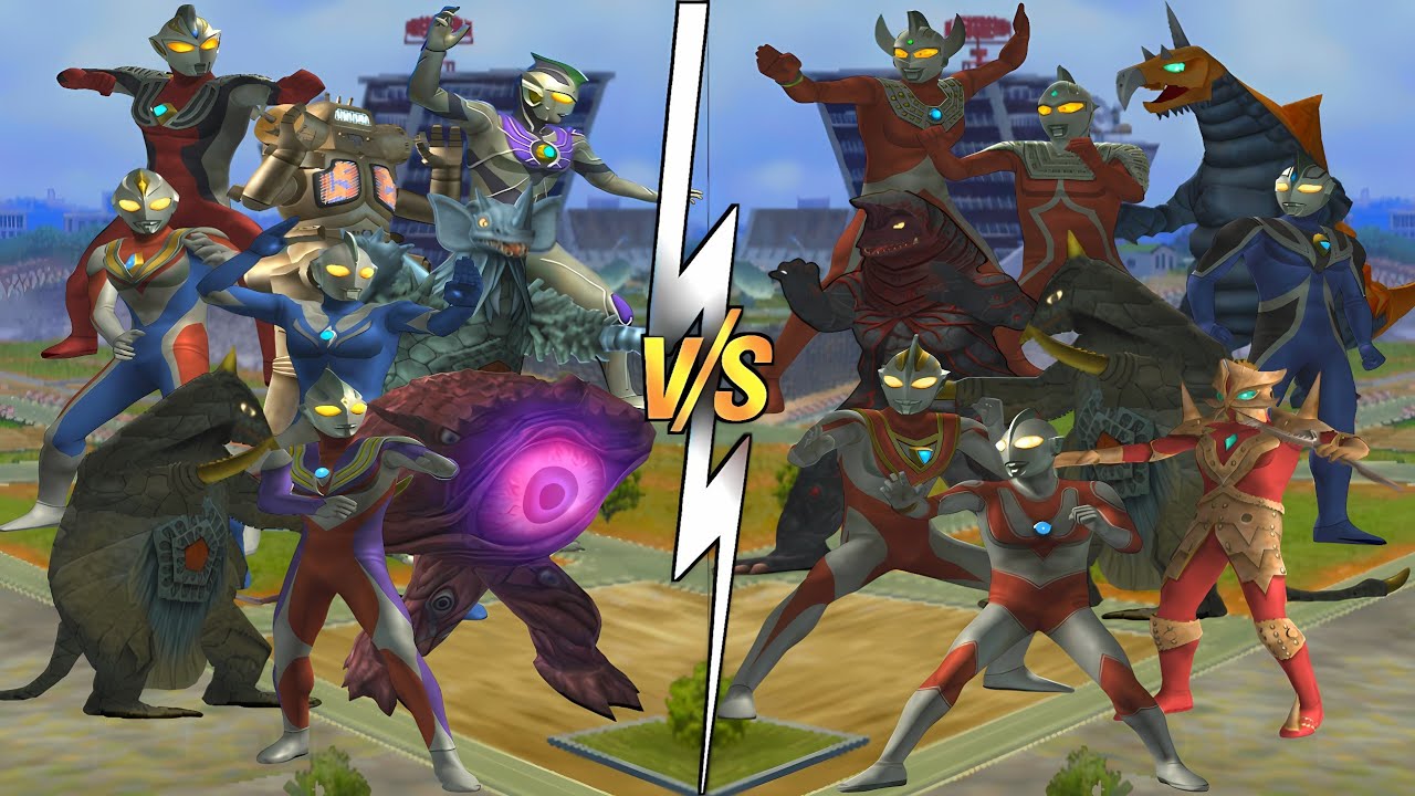 ウルトラマン TIGA VS ULTRAMAN JACK, BEMSTAR VS ACE KILLER, GAN-Q VS GAIA, COSMOS VS BEMSTAR #ウルトラマン #怪獣