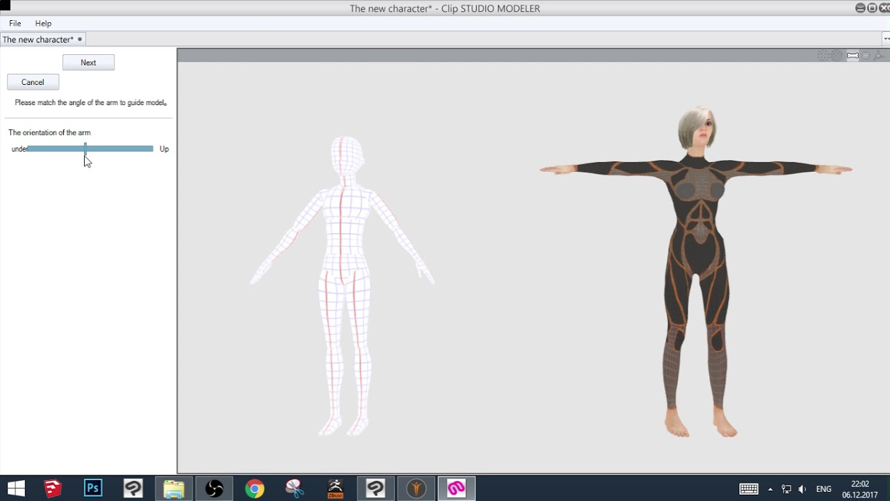 Более продвинутое создание 3D персонажа для программы Clip Studio Paint