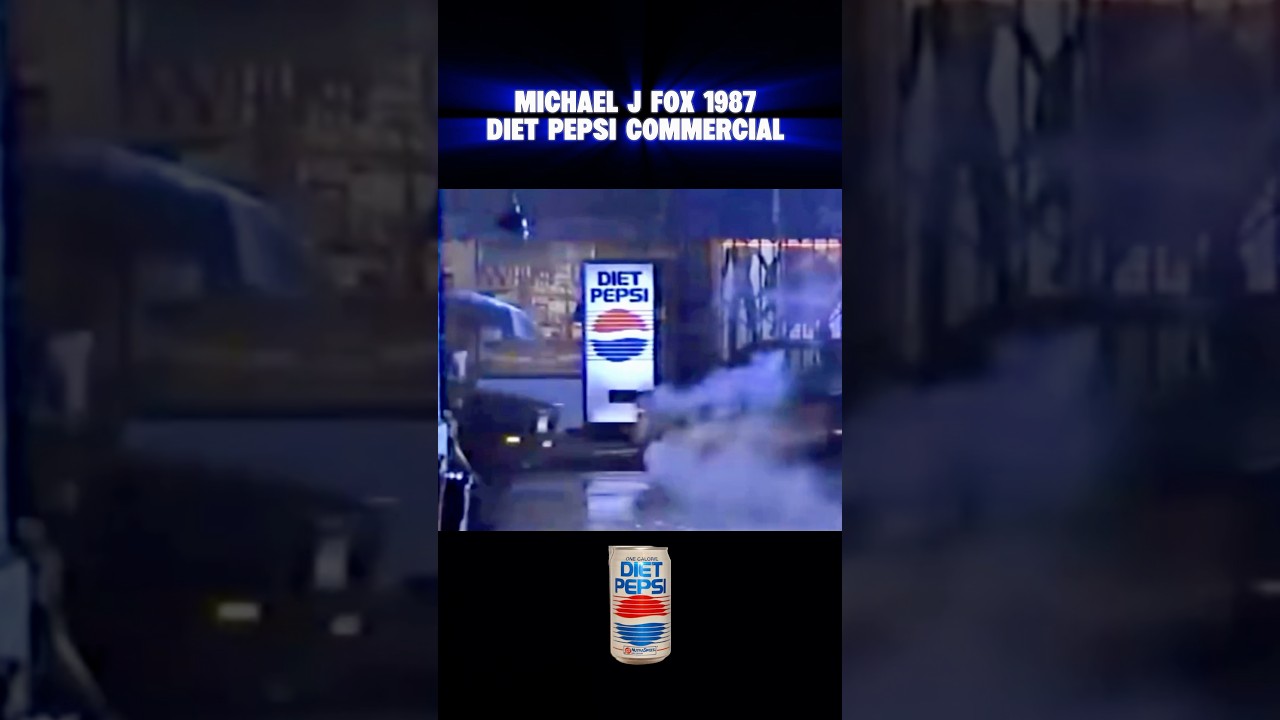 1987 Diet Pepsi Commercial featuring Michael J Fox #shorts #80s #backtothefuture