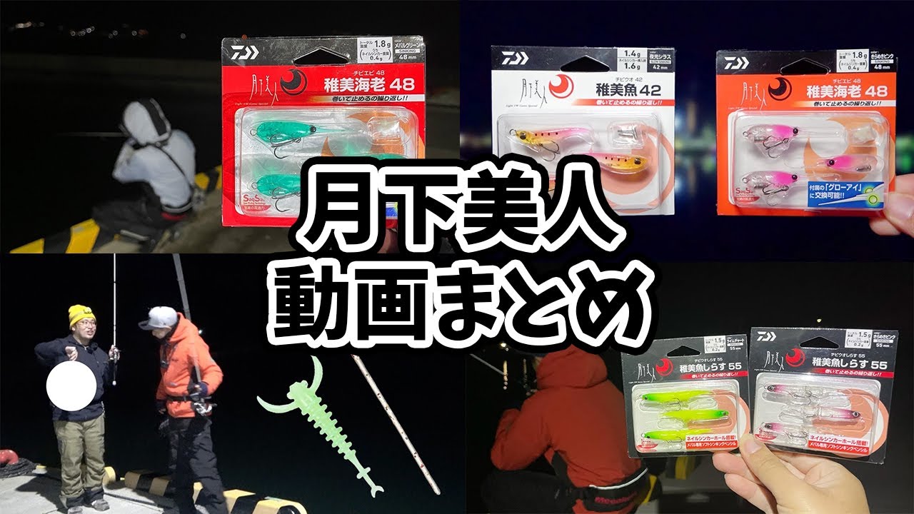 【作業用】ダイワ月下美人シリーズの仕掛けで釣りしてみた動画まとめ【2021〜2023】