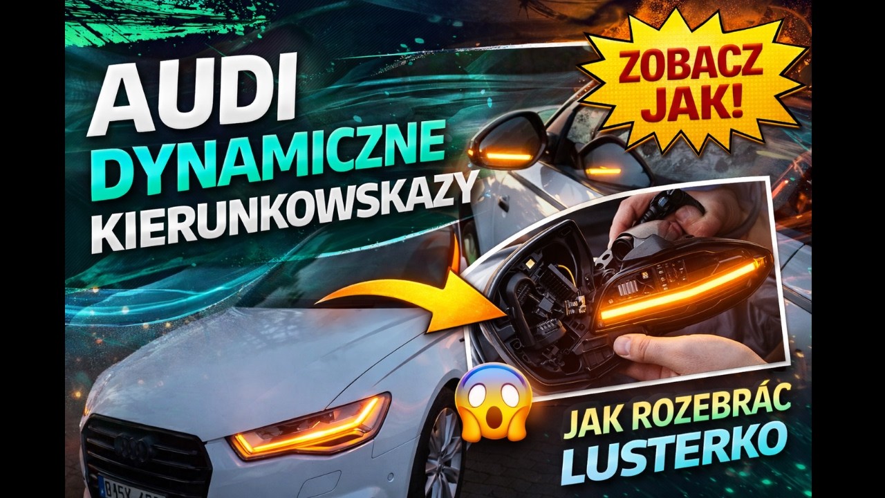 Audi – Jak Wymienić Dynamiczne Kierunkowskazy (montaż krok po kroku)