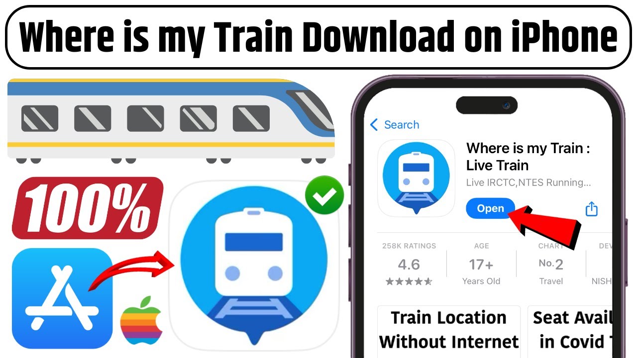 Where is my Train App Download on iPhone | Where is my Train App Not Showing in App Store 100% Fixed