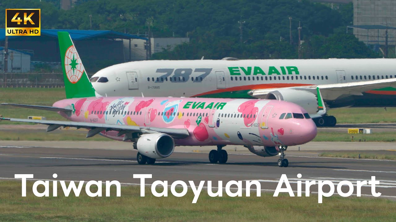34架飛機近距離特寫！桃園機場南跑道｜34 Aircraft Close-Up Spotting at Taiwan Taoyuan Airport