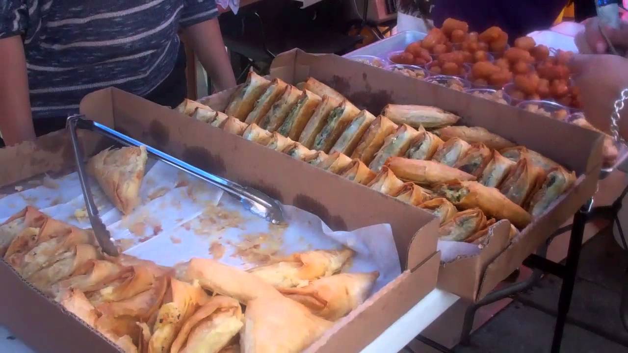 Eating - The Taste Of The Danforth, Toronto.