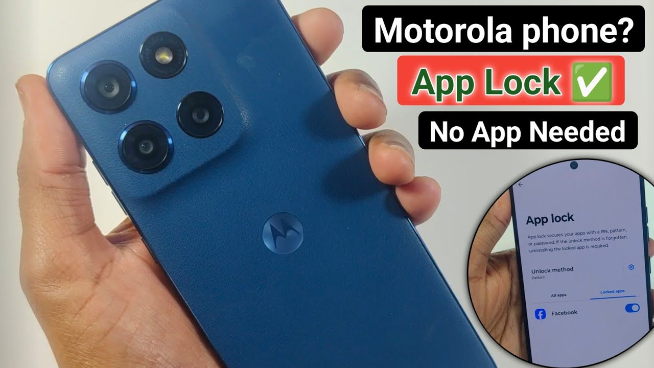 How To Set App Lock In Motorola phone? Moto me App Lock Kaise lagaye 