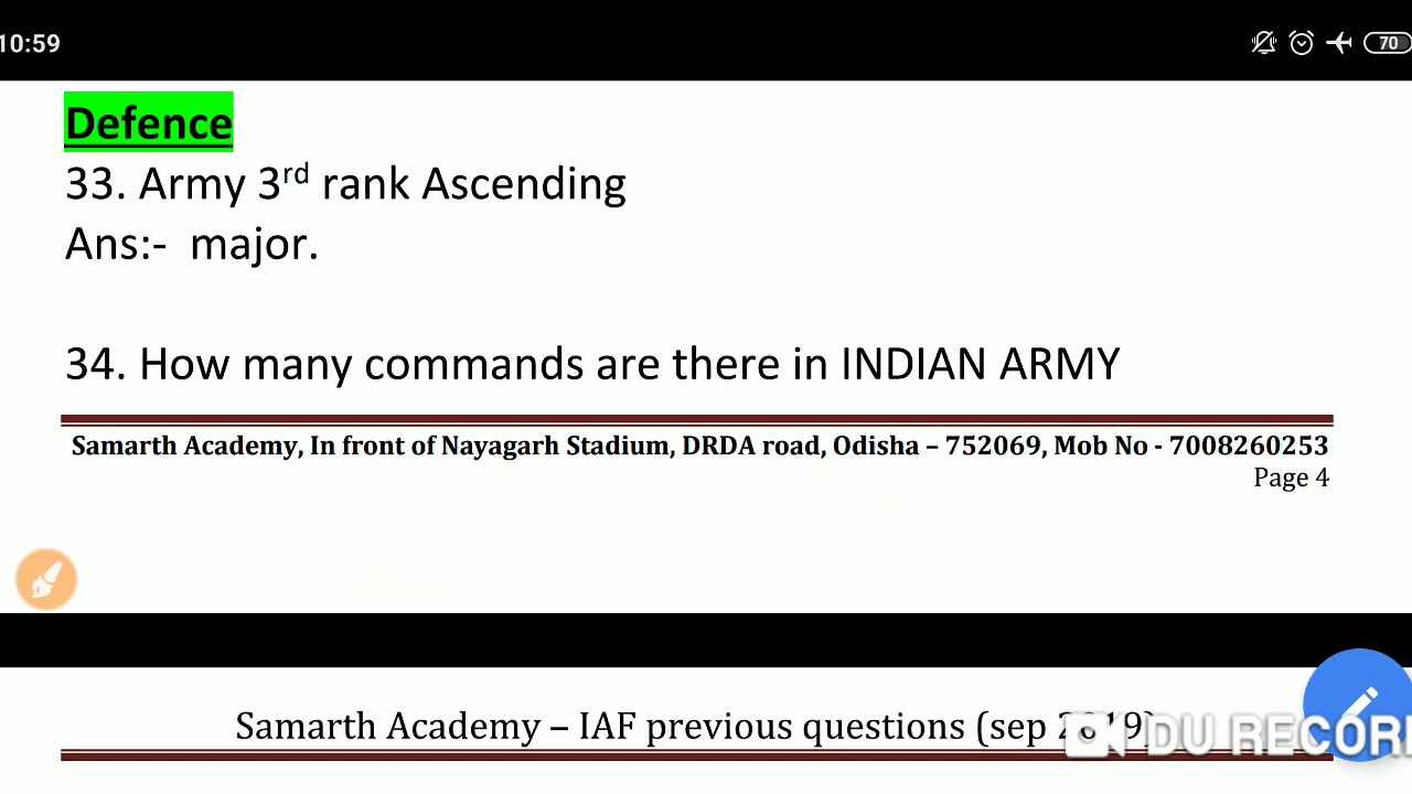Indian  Air Force Questions