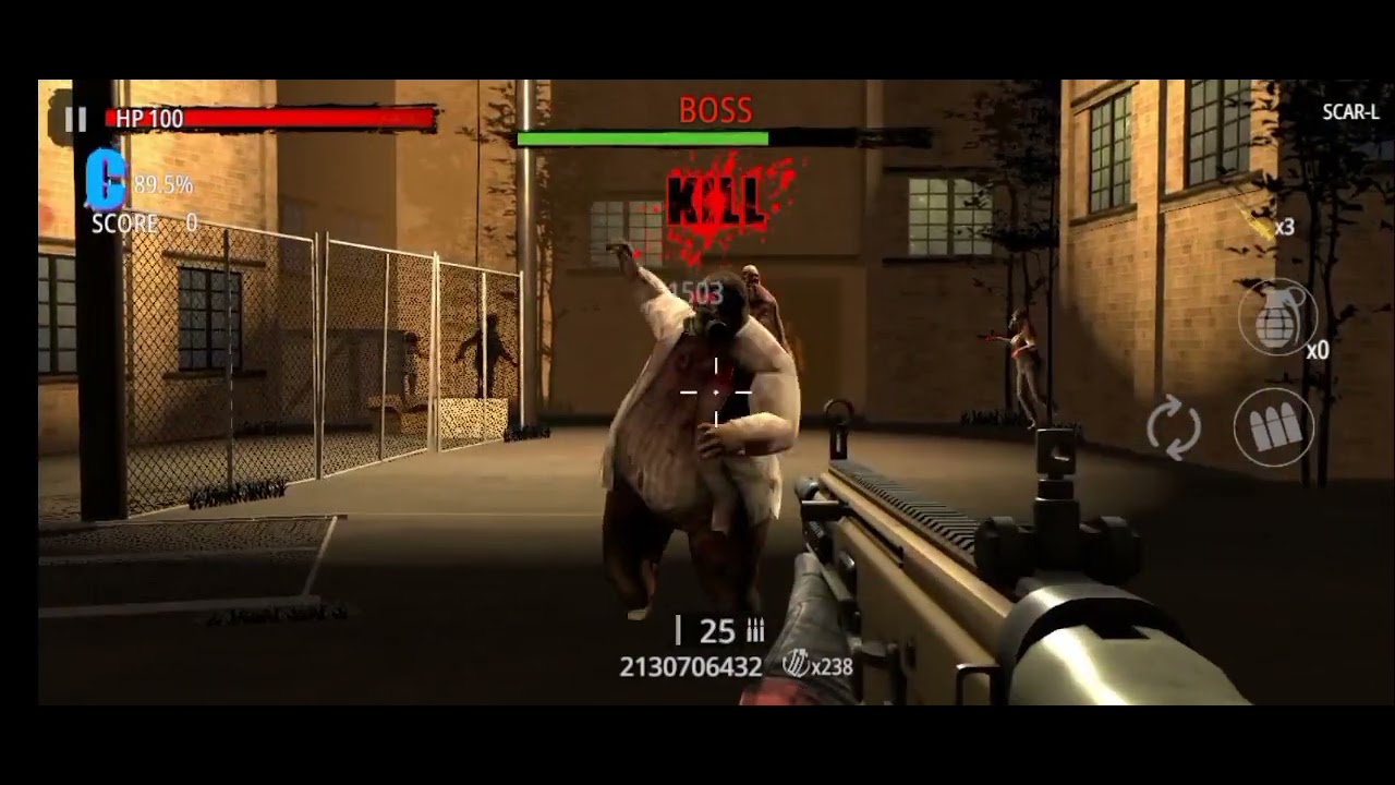 D-20 | Area 3 Big Zombie Boss | Zombie Hunter D Day