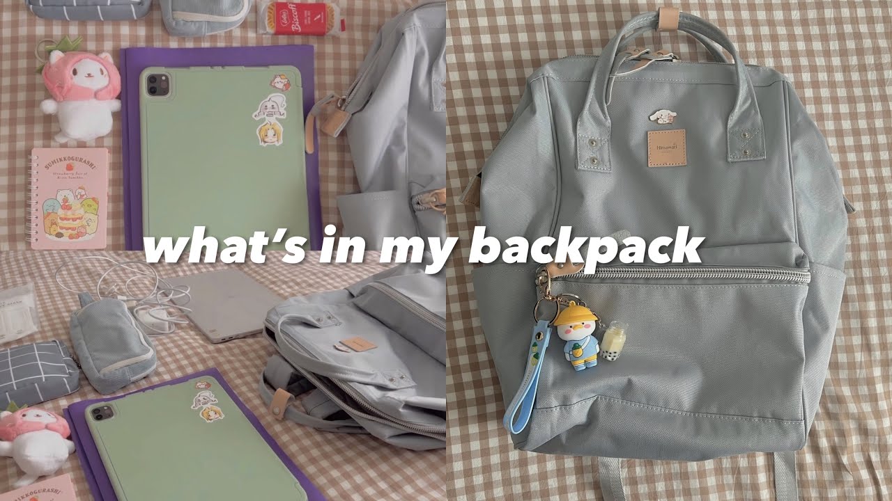 what's in my backpack ♡ aesthetic + university essentials