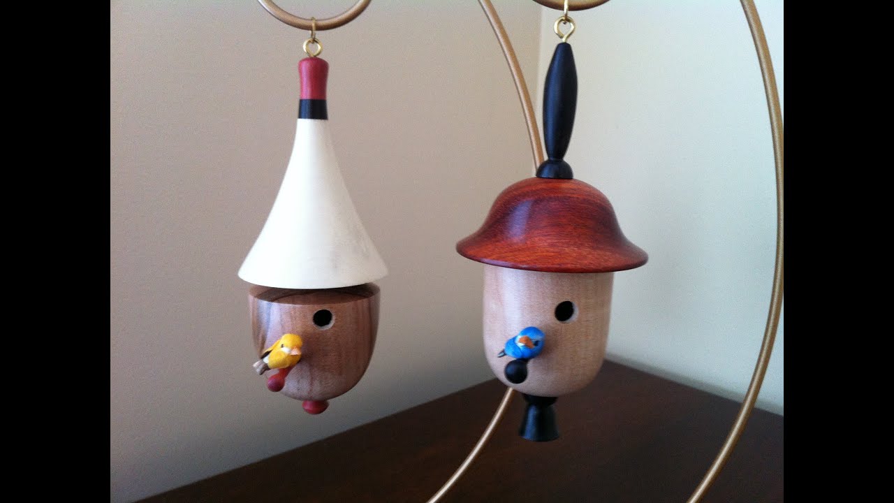 Turning Bird House Ornaments
