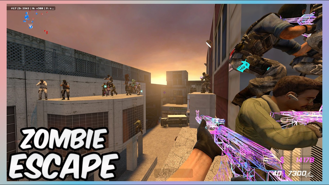 Counter-Strike Source: Zombie Escape | ze_atix_helicopter_i3d_c1 on UNLOZE