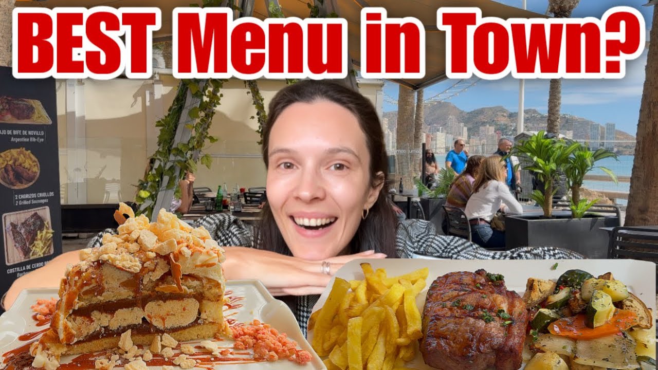 We tried FANCY Menu on the Levante Beach! 🥘😲 #benidorm