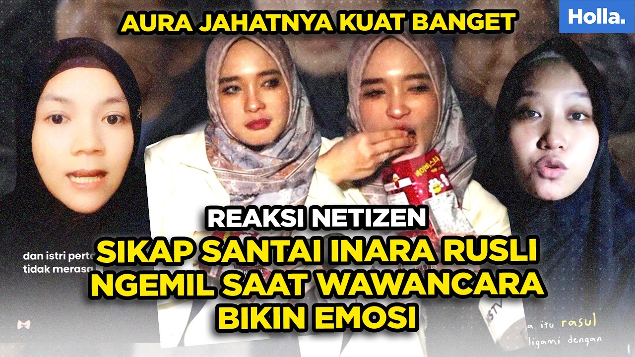 REAKSI NETIZEN SIKAP SANTAI INARA RUSLI NGEMIL SAAT WAWANCARA BIKIN EMOSI